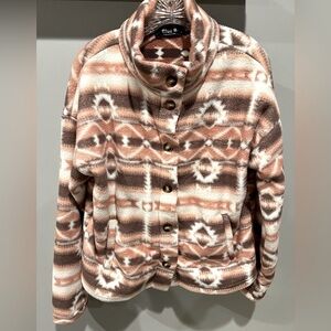 Blue B Collection Aztec Fleece. Size S